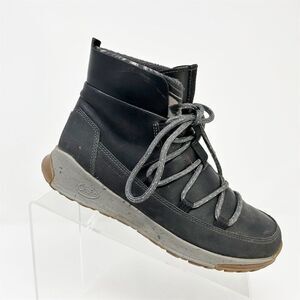 Chaco Women's Black Gray Borealis Peak Waterproof Lace Up Ankle Boots Size 6